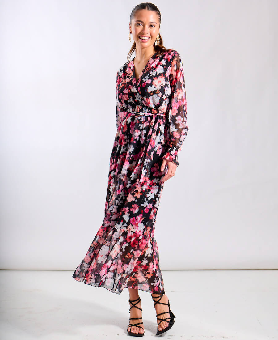 Black Floral Maxi Dress