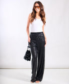 Black Sequin Trouser