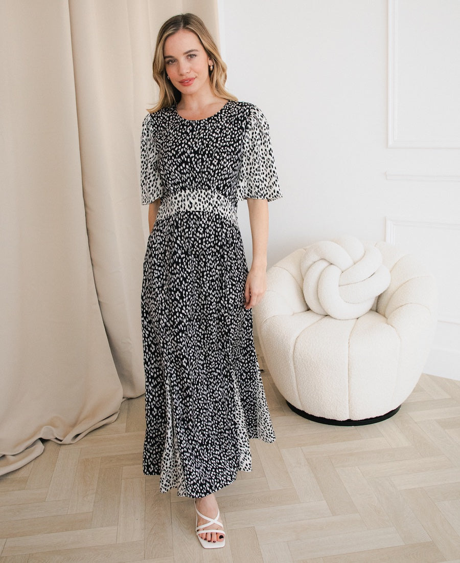 Black and smart maxi dress best sale