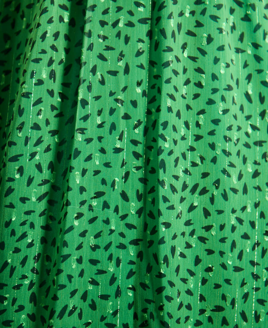 Green Pattern Dress