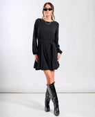 Long Sleeve Black mini Dress