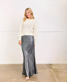 maxi skirt silver aw24