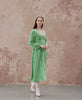 Catwalk Green Spot Empire Waist Midi Dress